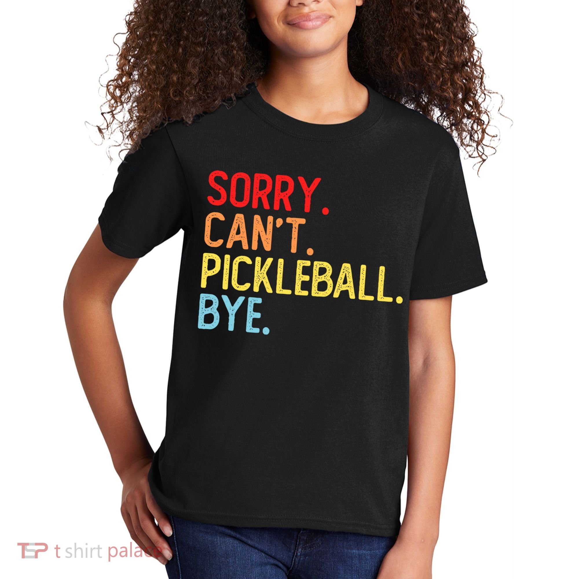 Sorry Can't Pickleball Bye Funny Pickleball Player Dink Premium Kids T-Shirt