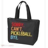 Sorry Can't Pickleball Bye Funny Pickleball Player Dink Premium Tote Bag thumb 3