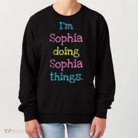 Sophia Cute Personalized Text S Top For Women's Sweatshirt thumb 0