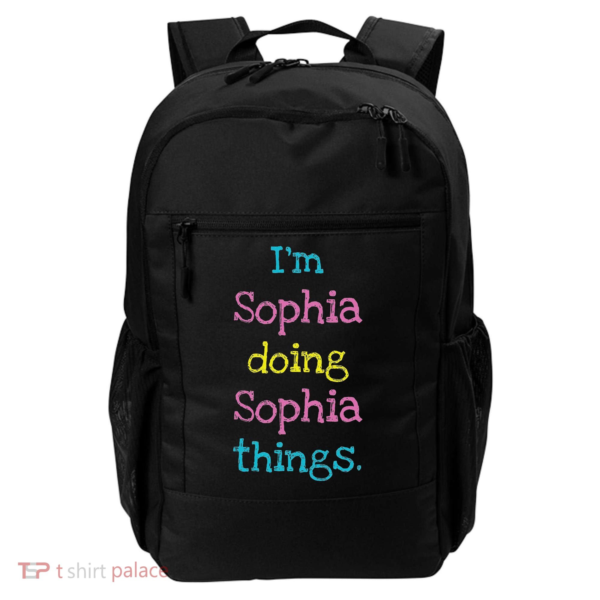 Sophia Cute Personalized Text S Top For Backpack