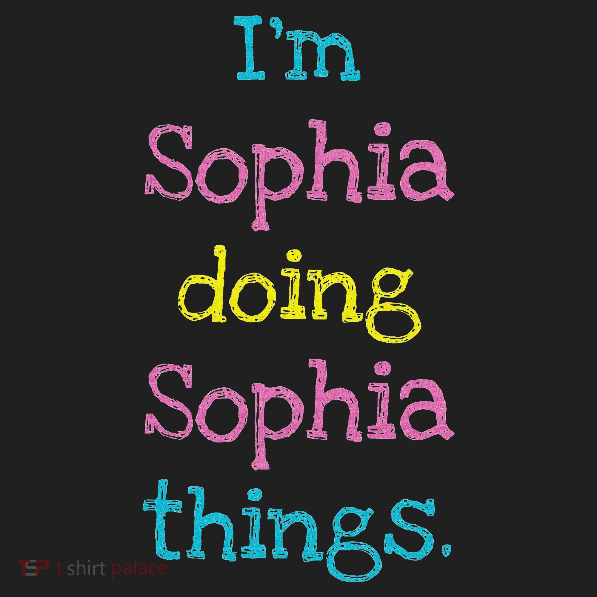 Sophia Cute Personalized Text S Top For Beanie