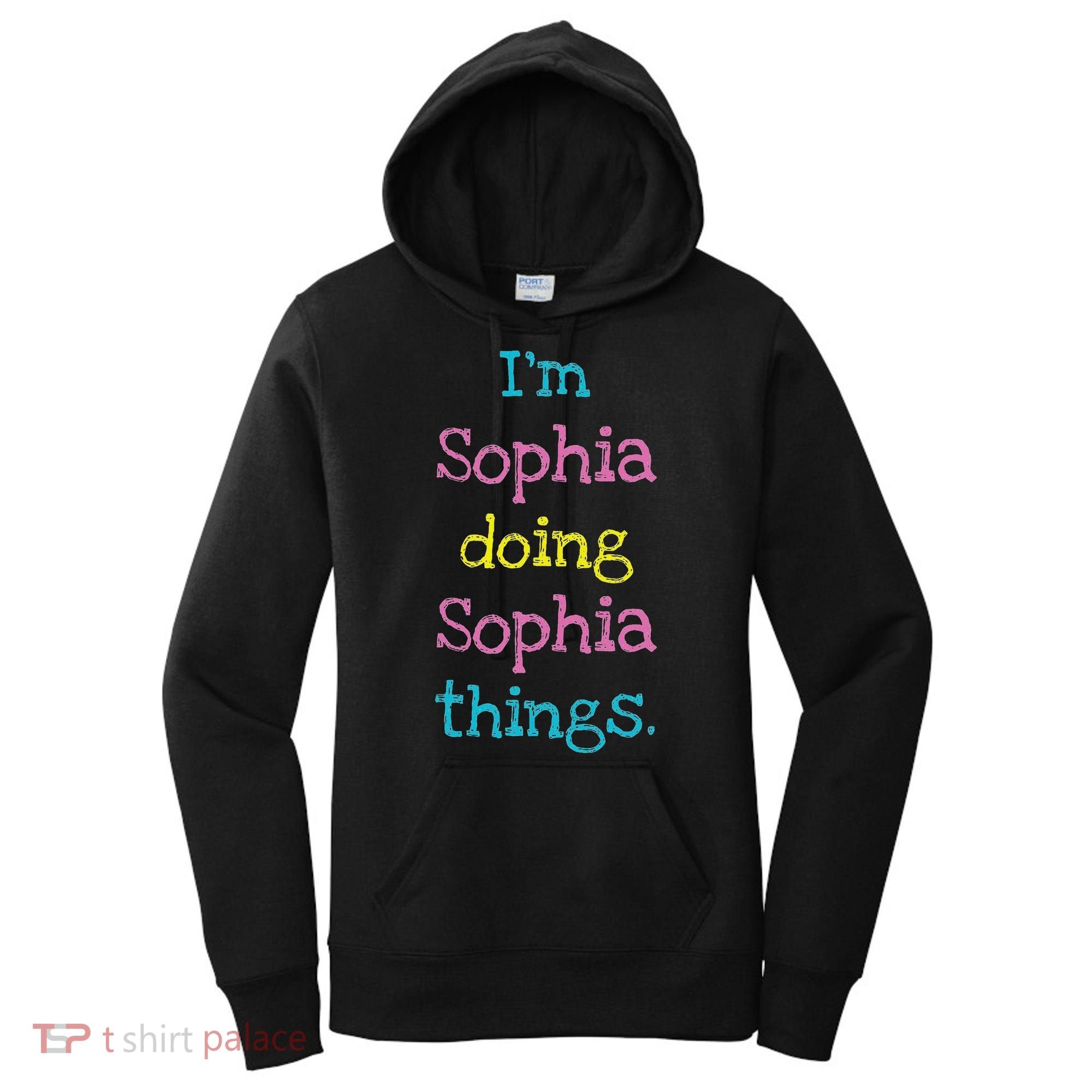 Sophia Cute Personalized Text S Top For Women's Hoodie