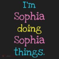 Sophia Cute Personalized Text S Top For Hat thumb 2
