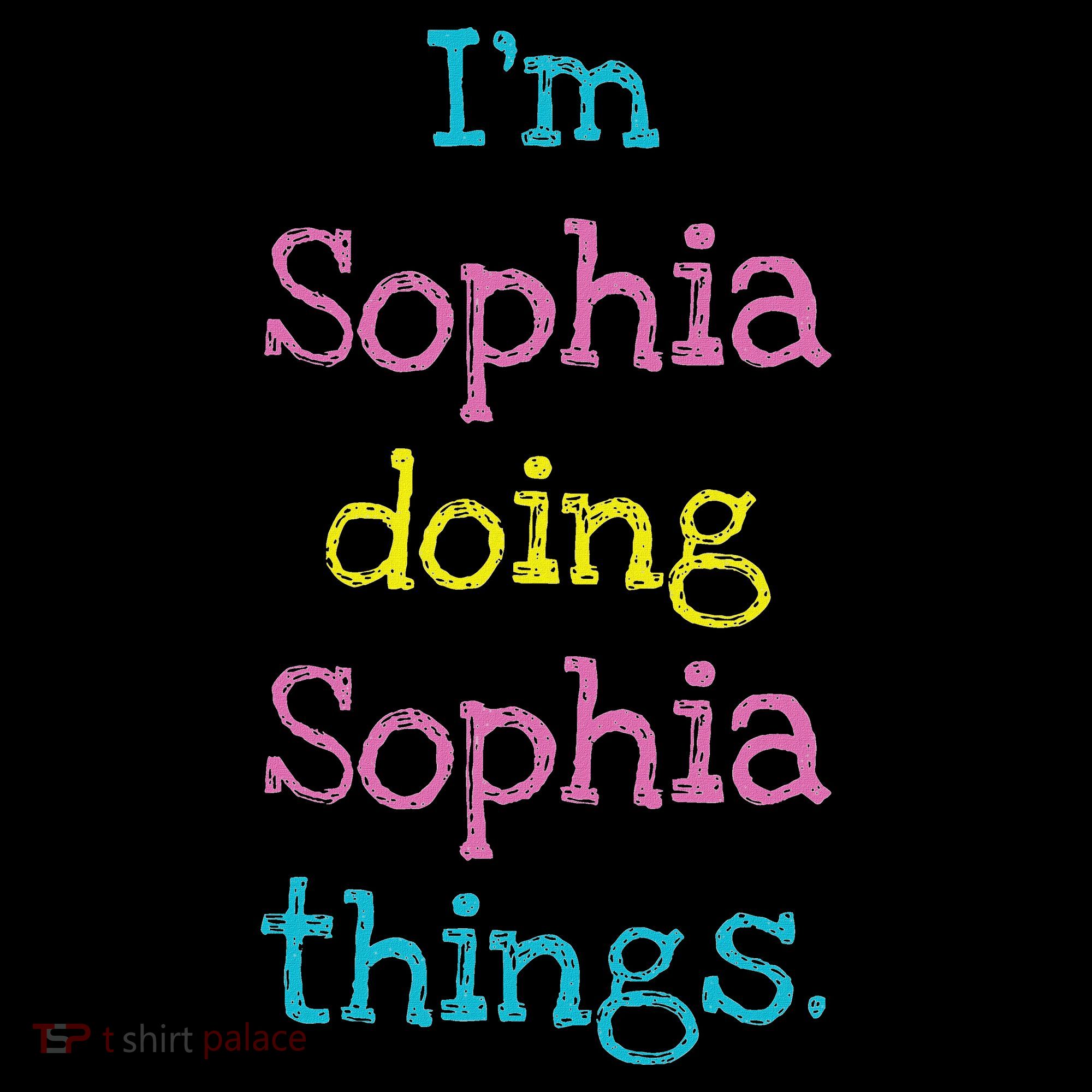 Sophia Cute Personalized Text S Top For Kids Sweatshirt