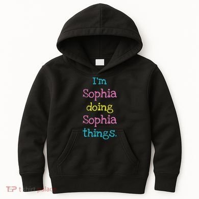 Sophia Cute Personalized Text S Top For Kids Hoodie
