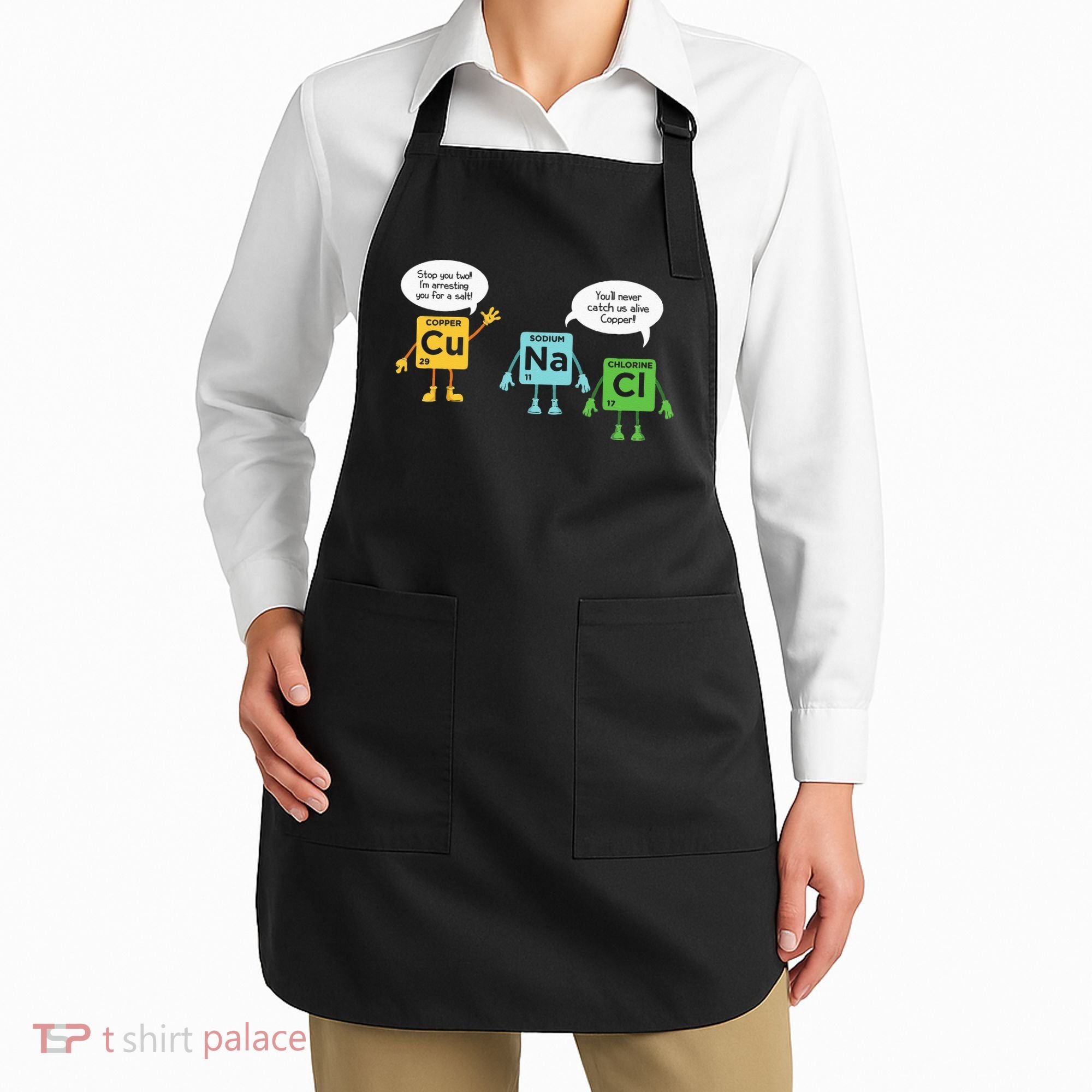 Science Chemistry Periodic Table Funny Scientist Nerd Geeks Apron