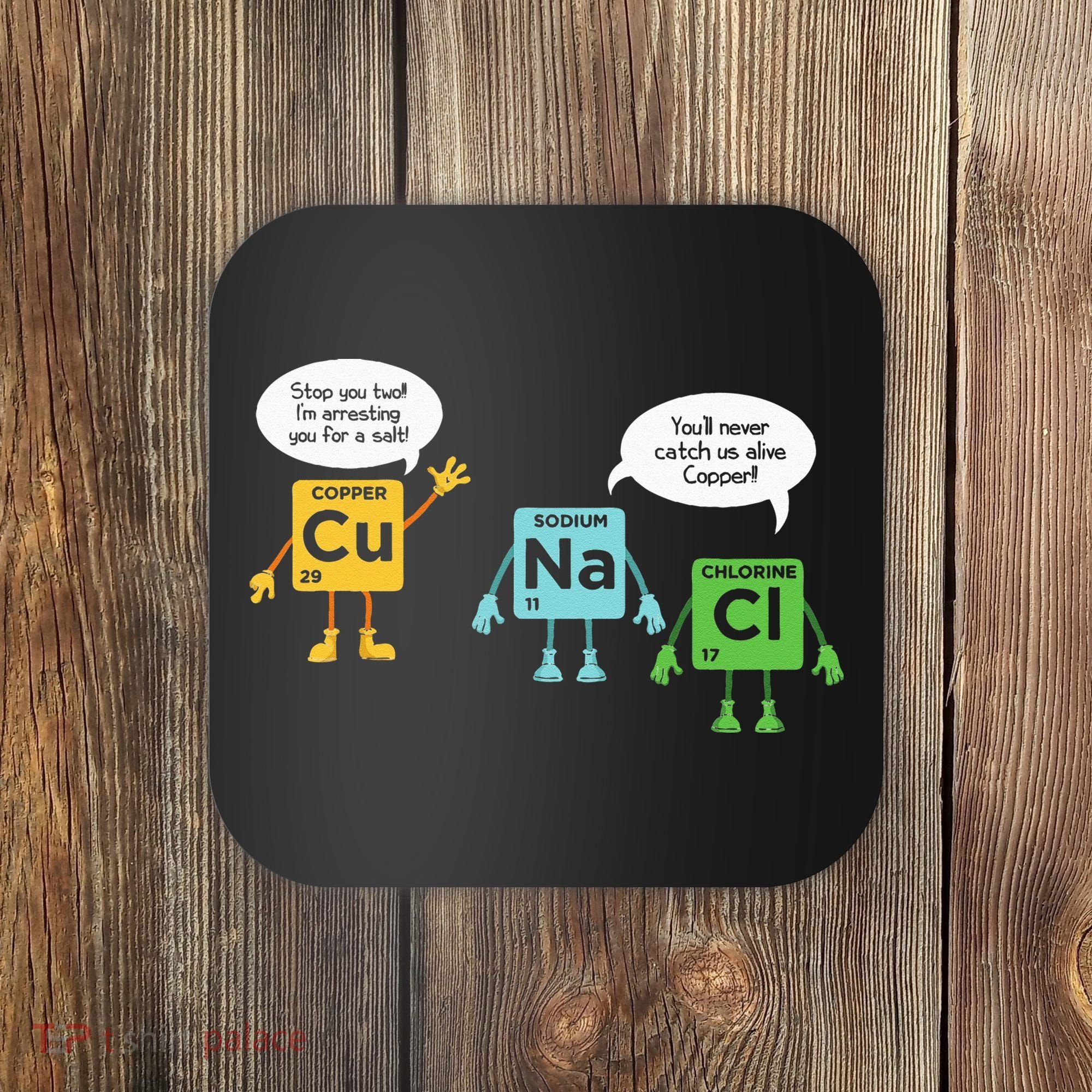 Science Chemistry Periodic Table Funny Scientist Nerd Geeks Coaster