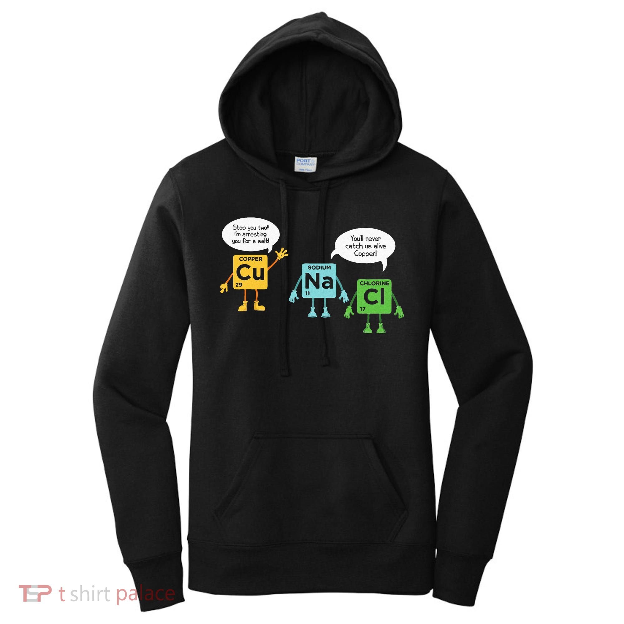 Science Chemistry Periodic Table Funny Scientist Nerd Geeks Women's Hoodie