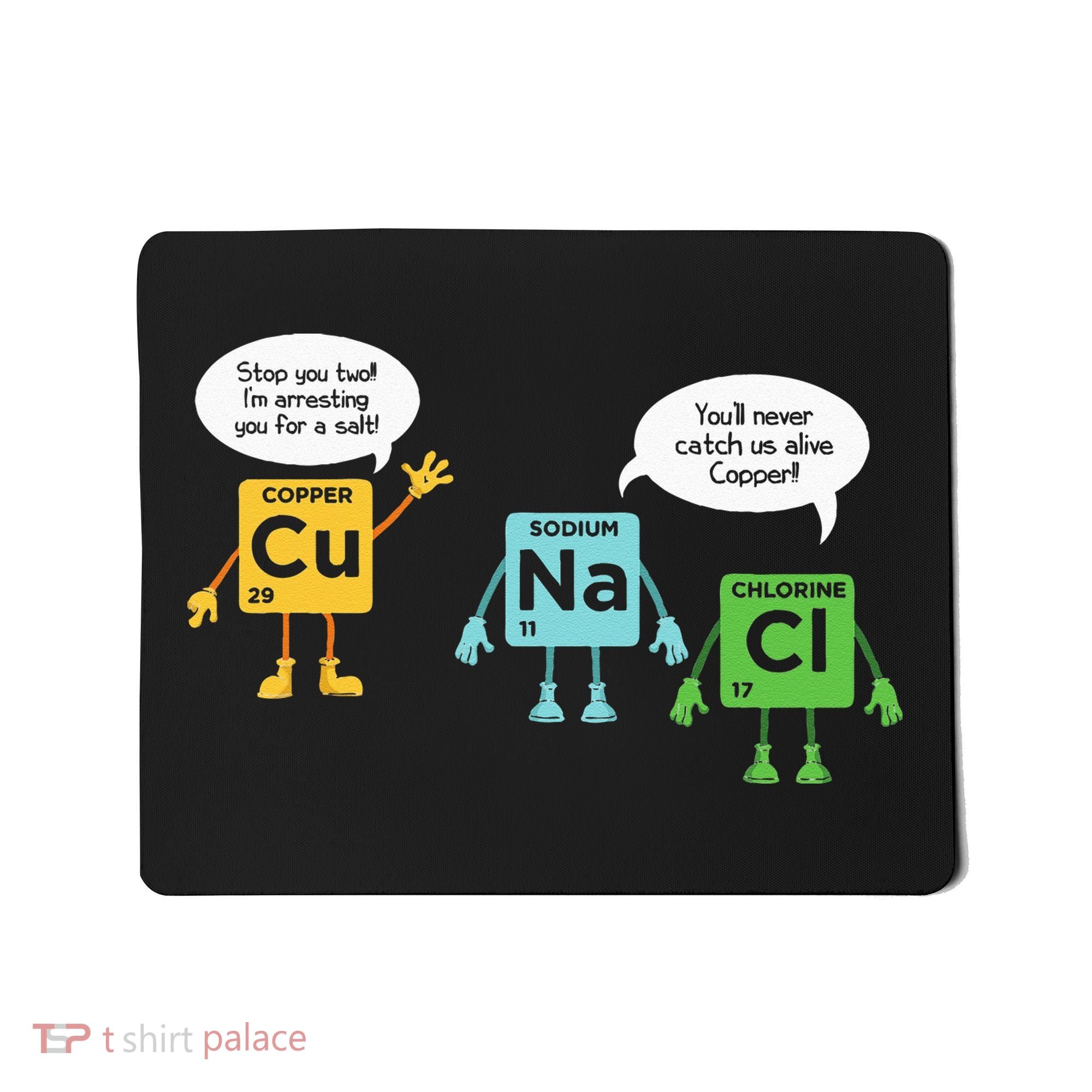 Science Chemistry Periodic Table Funny Scientist Nerd Geeks Mousepad