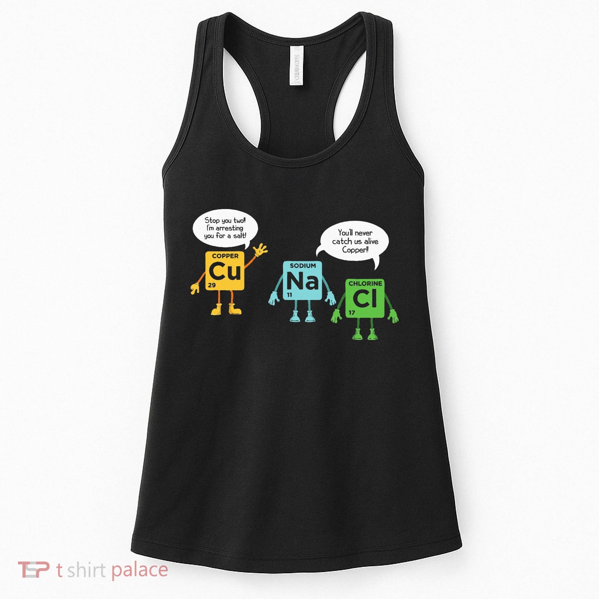 Science Chemistry Periodic Table Funny Scientist Nerd Geeks Women's Tank Top
