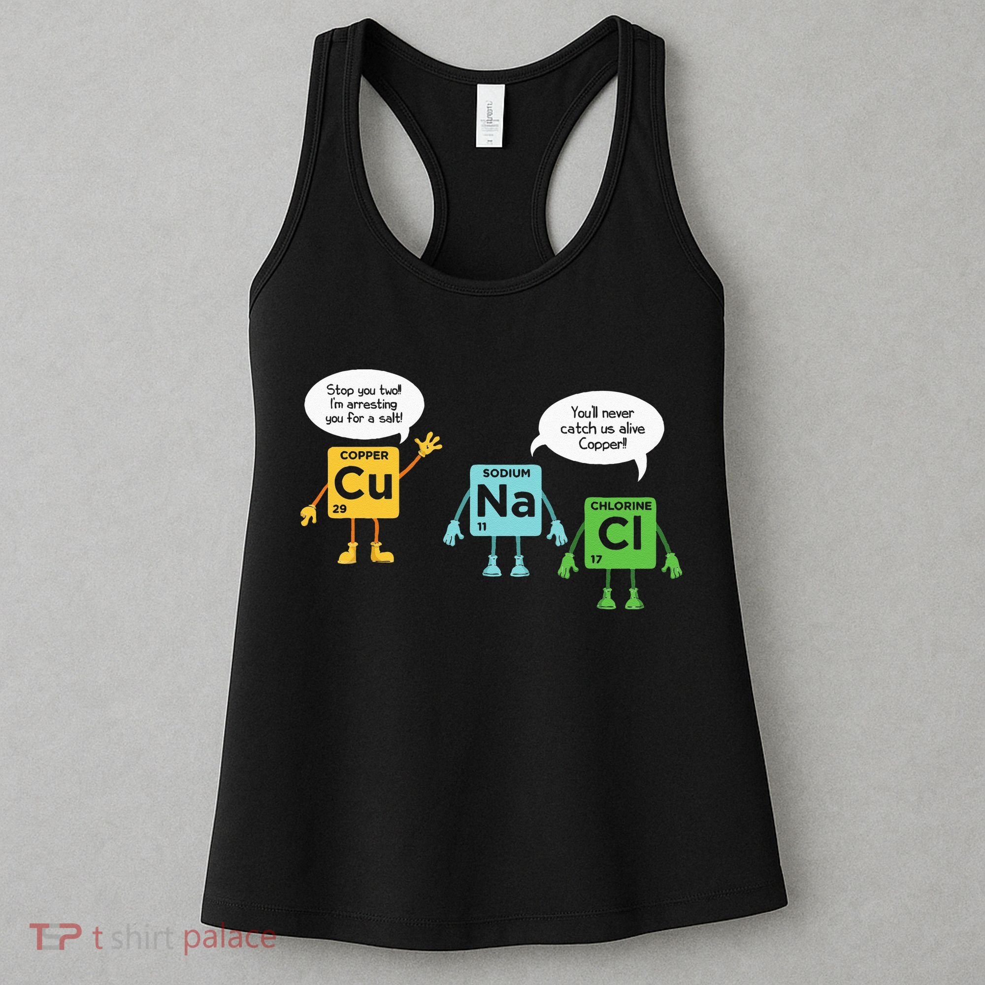 Science Chemistry Periodic Table Funny Scientist Nerd Geeks Women's Tank Top