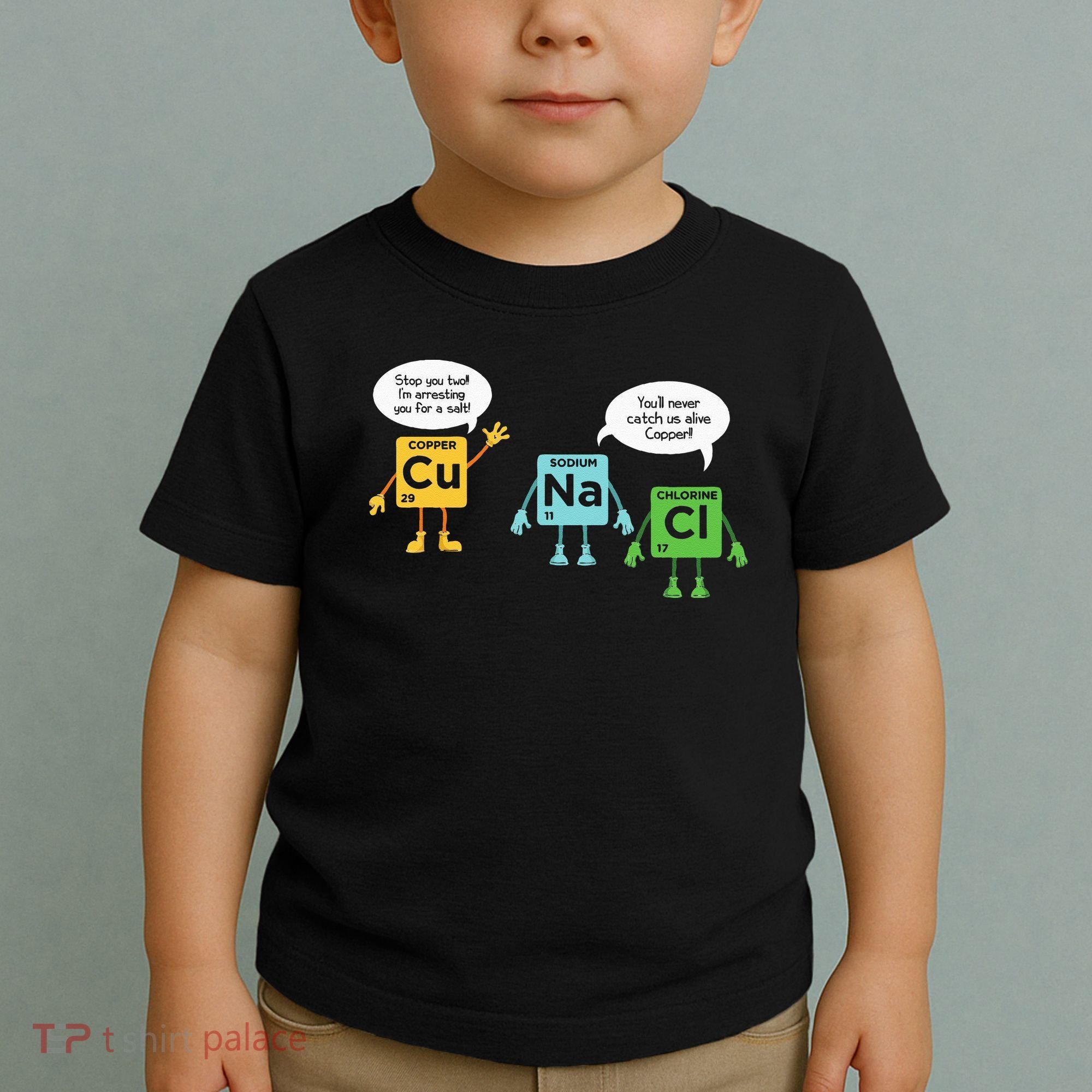 Science Chemistry Periodic Table Funny Scientist Nerd Geeks Toddler T-Shirt