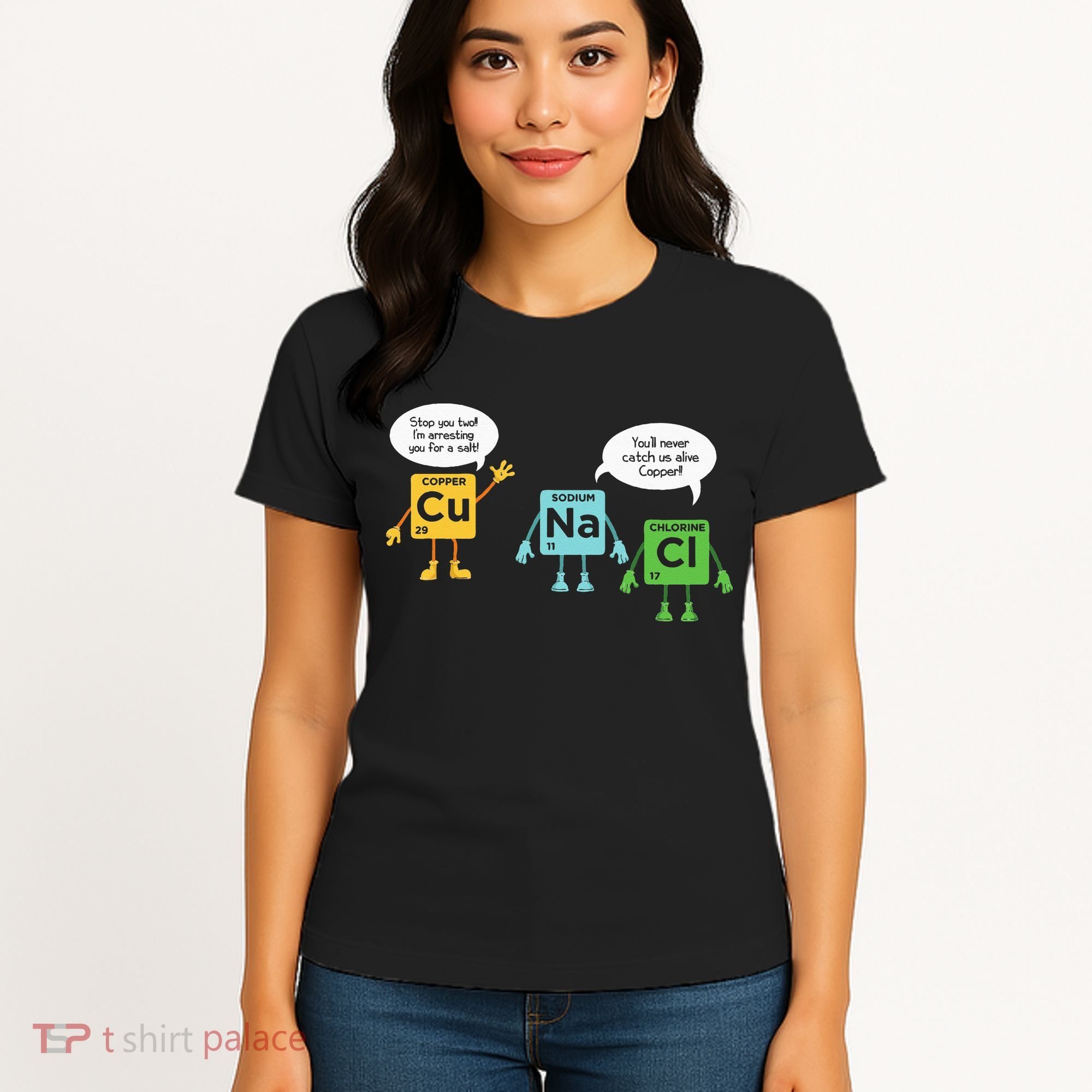 Science Chemistry Periodic Table Funny Scientist Nerd Geeks Women's T-Shirt