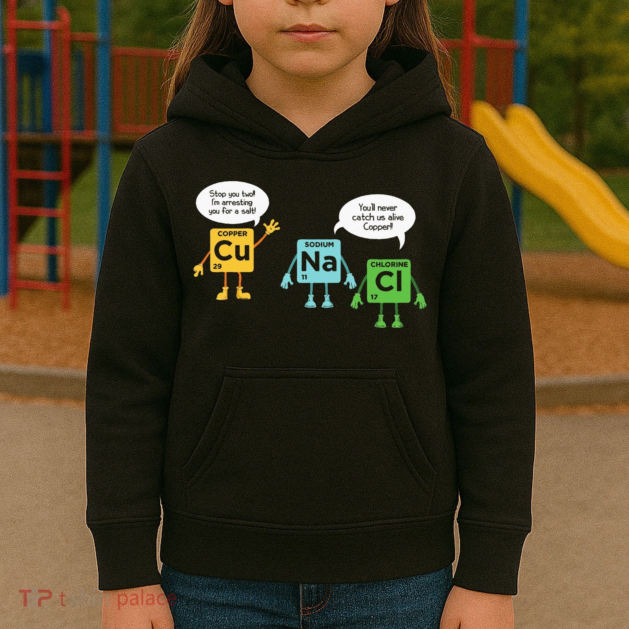 Science Chemistry Periodic Table Funny Scientist Nerd Geeks Kids Hoodie