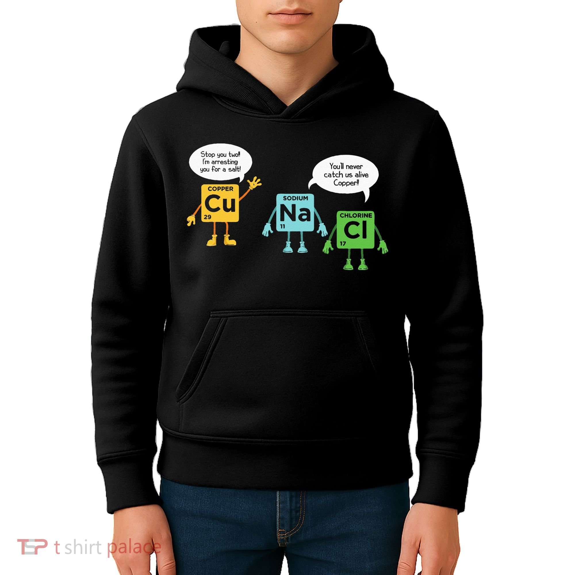 Science Chemistry Periodic Table Funny Scientist Nerd Geeks Kids Hoodie