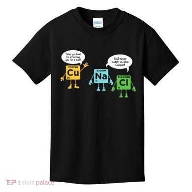 Science Chemistry Periodic Table Funny Scientist Nerd Geeks Kids T-Shirt