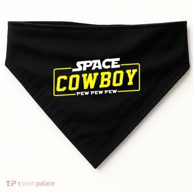 Space Cowboy Pew Pew Pew USA-Made Doggie Bandana