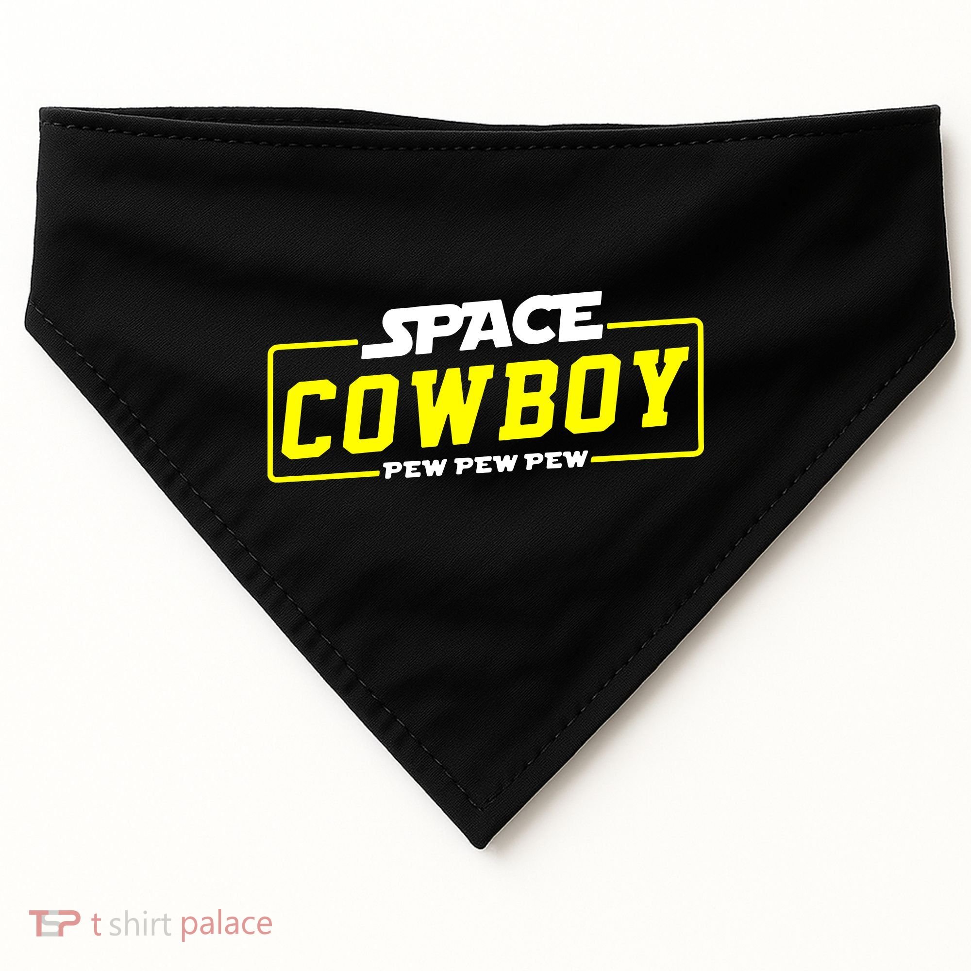 Space Cowboy Pew Pew Pew USA-Made Doggie Bandana