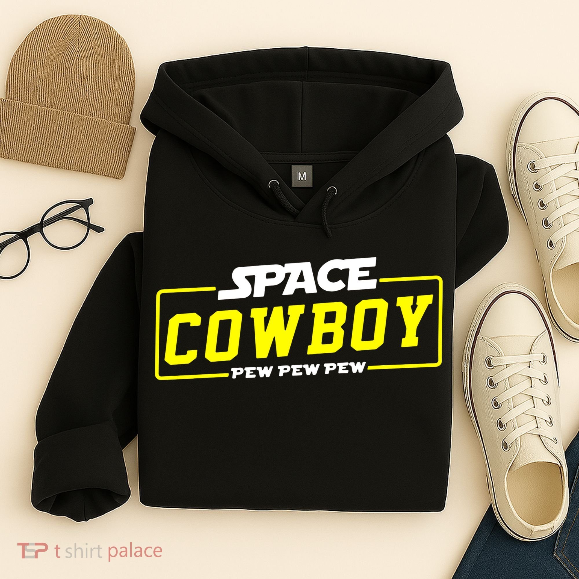 Space Cowboy Pew Pew Pew Hoodie