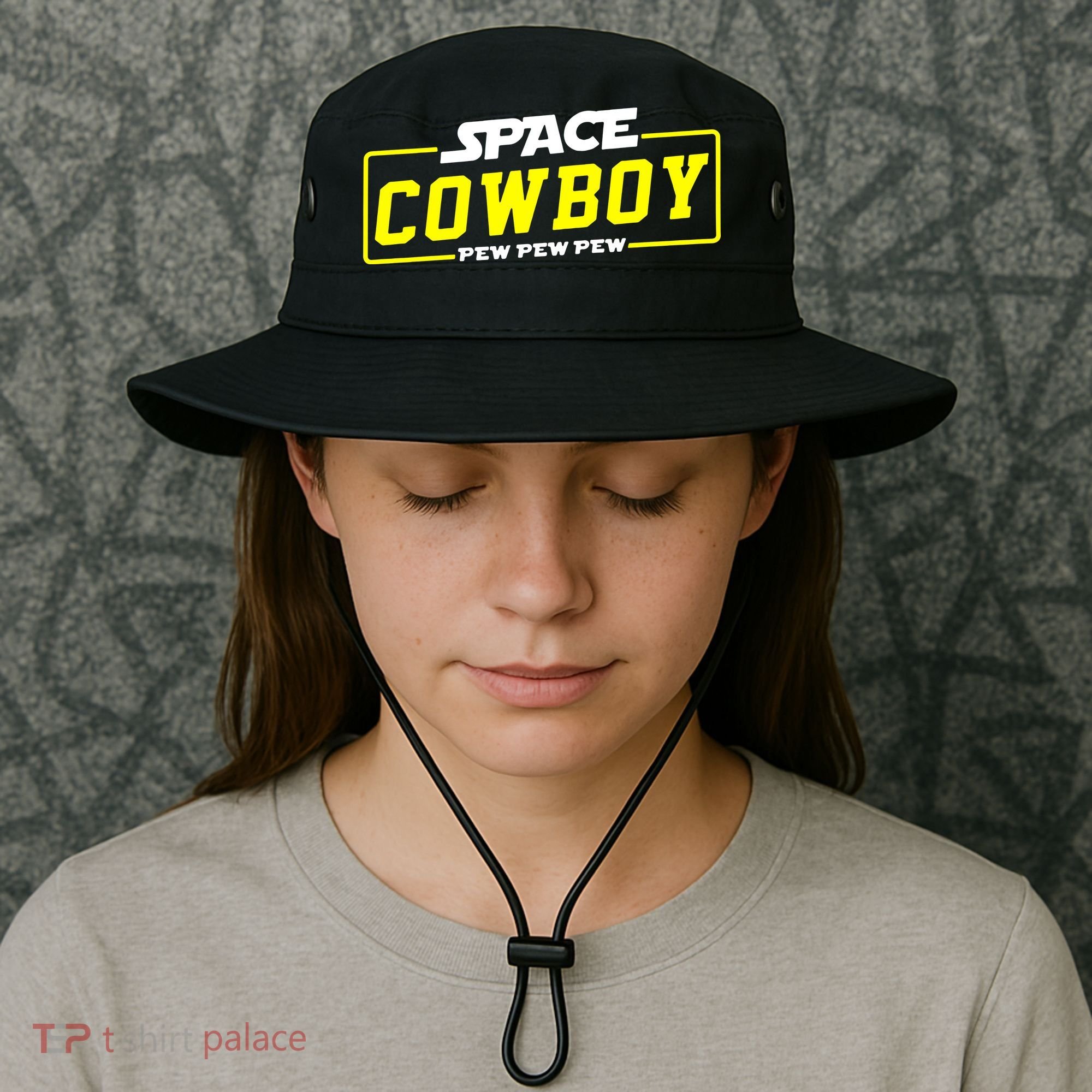 Space Cowboy Pew Pew Pew Bucket Hat