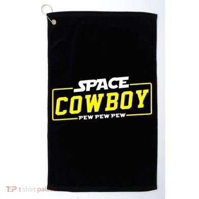 Space Cowboy Pew Pew Pew Golf Towel