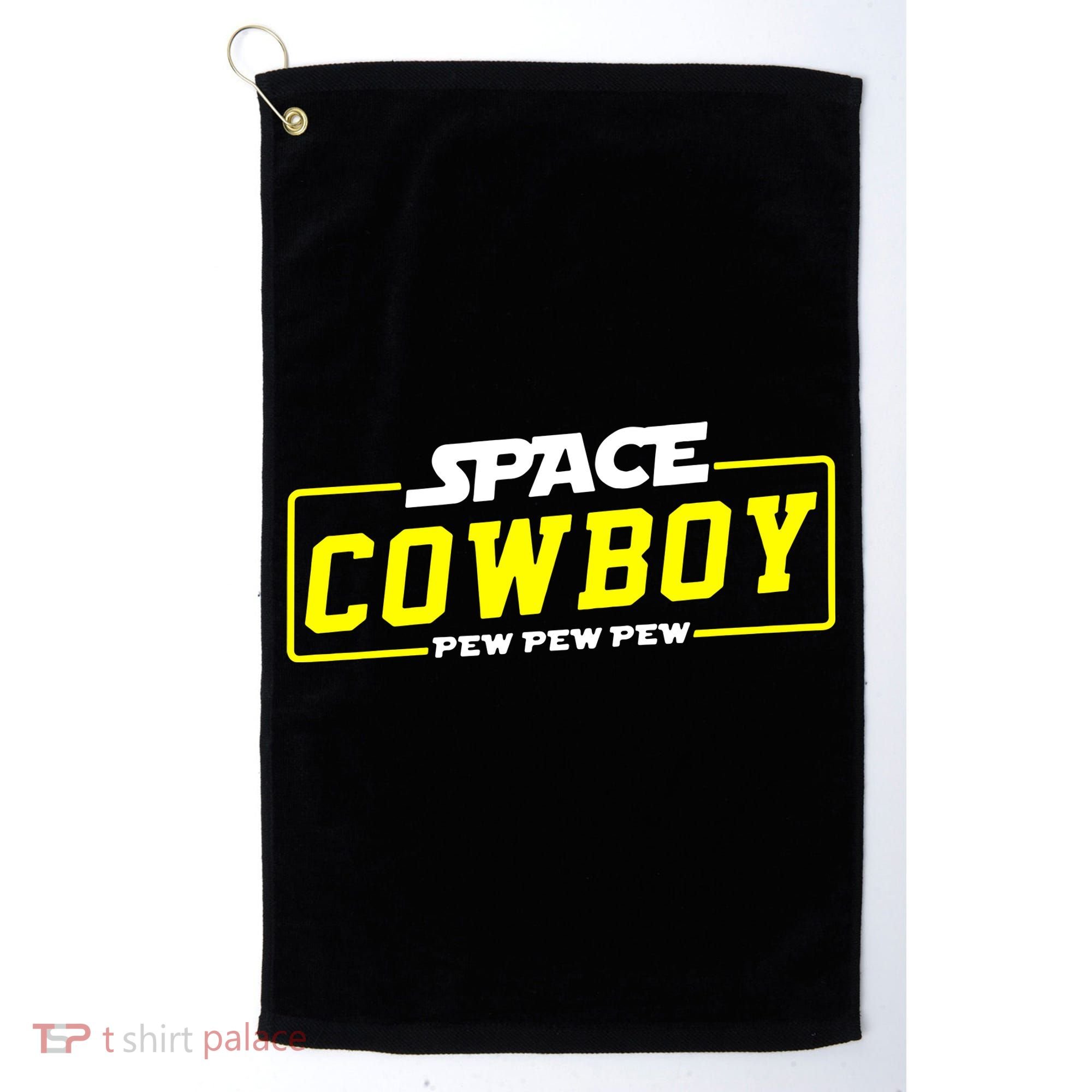 Space Cowboy Pew Pew Pew Golf Towel