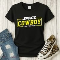 Space Cowboy Pew Pew Pew Women's T-Shirt thumb 3