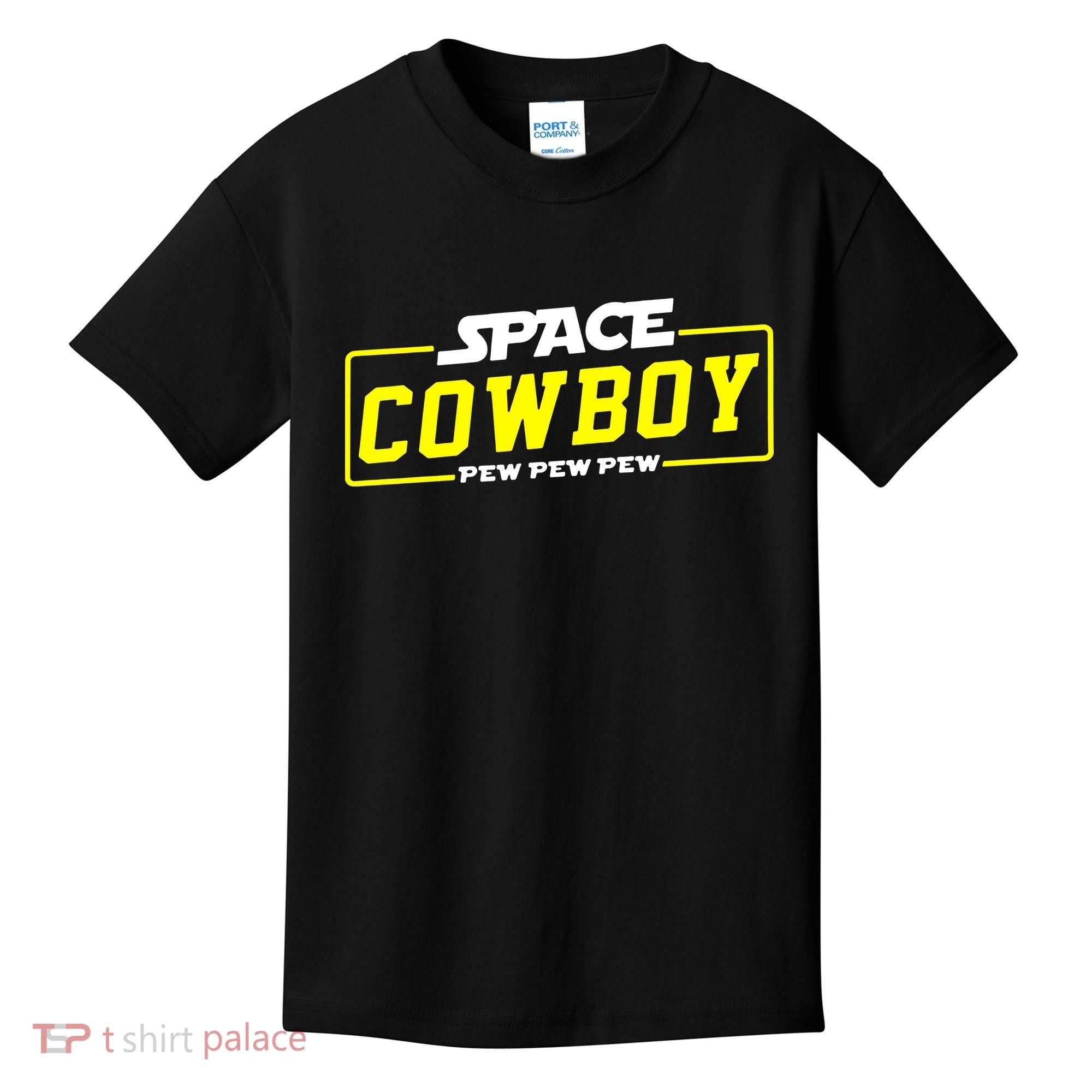 Space Cowboy Pew Pew Pew Kids T-Shirt