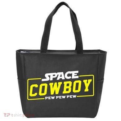 Space Cowboy Pew Pew Pew Tote Bag