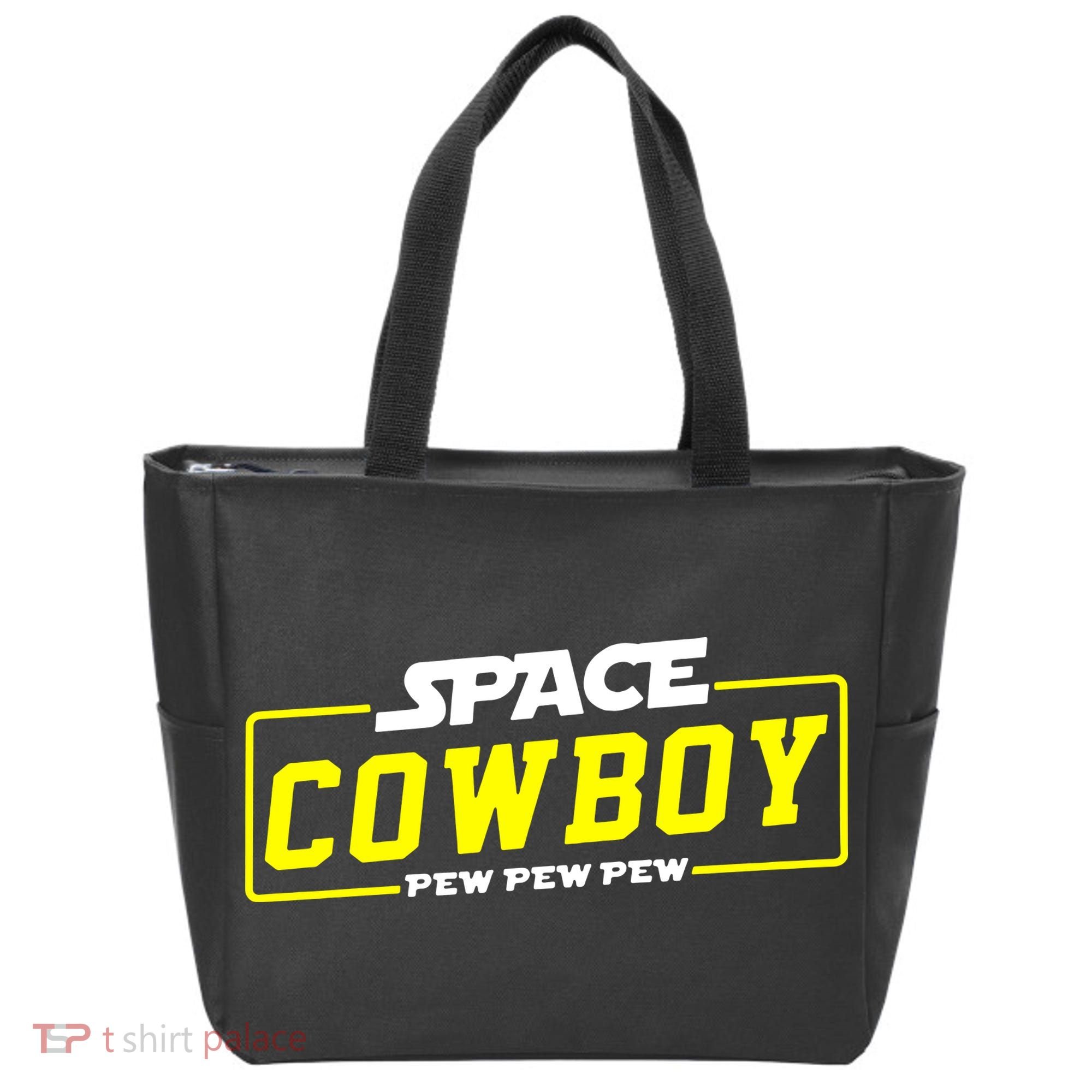Space Cowboy Pew Pew Pew Tote Bag