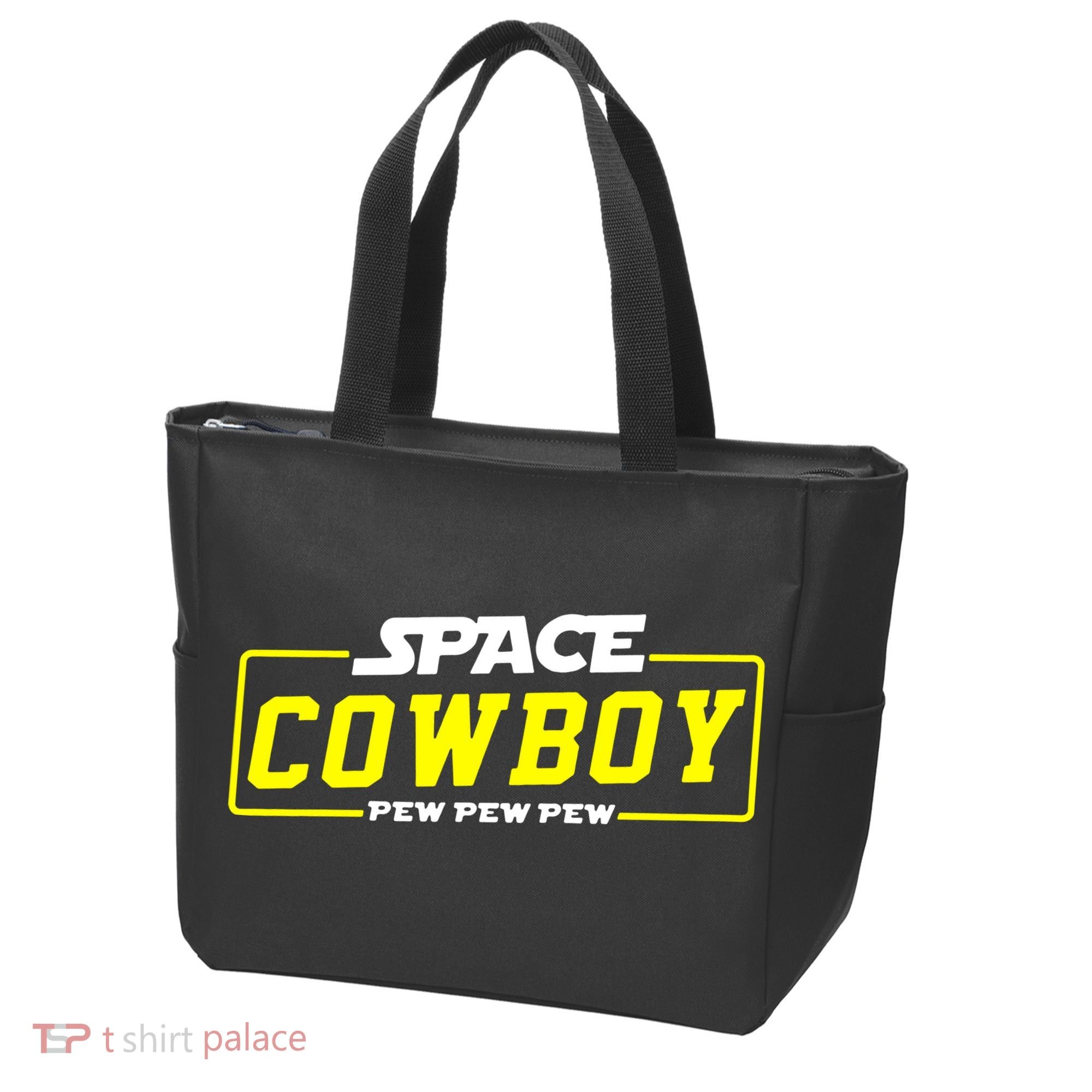 Space Cowboy Pew Pew Pew Tote Bag
