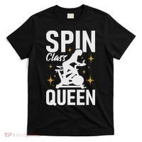 Spin Class Queen Cyclist Lover Indoor Spinning Gym Fitness T-Shirt thumb 0