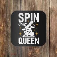 Spin Class Queen Cyclist Lover Indoor Spinning Gym Fitness Coaster thumb 0