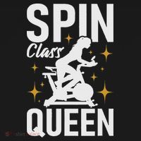 Spin Class Queen Cyclist Lover Indoor Spinning Gym Fitness Coaster thumb 2