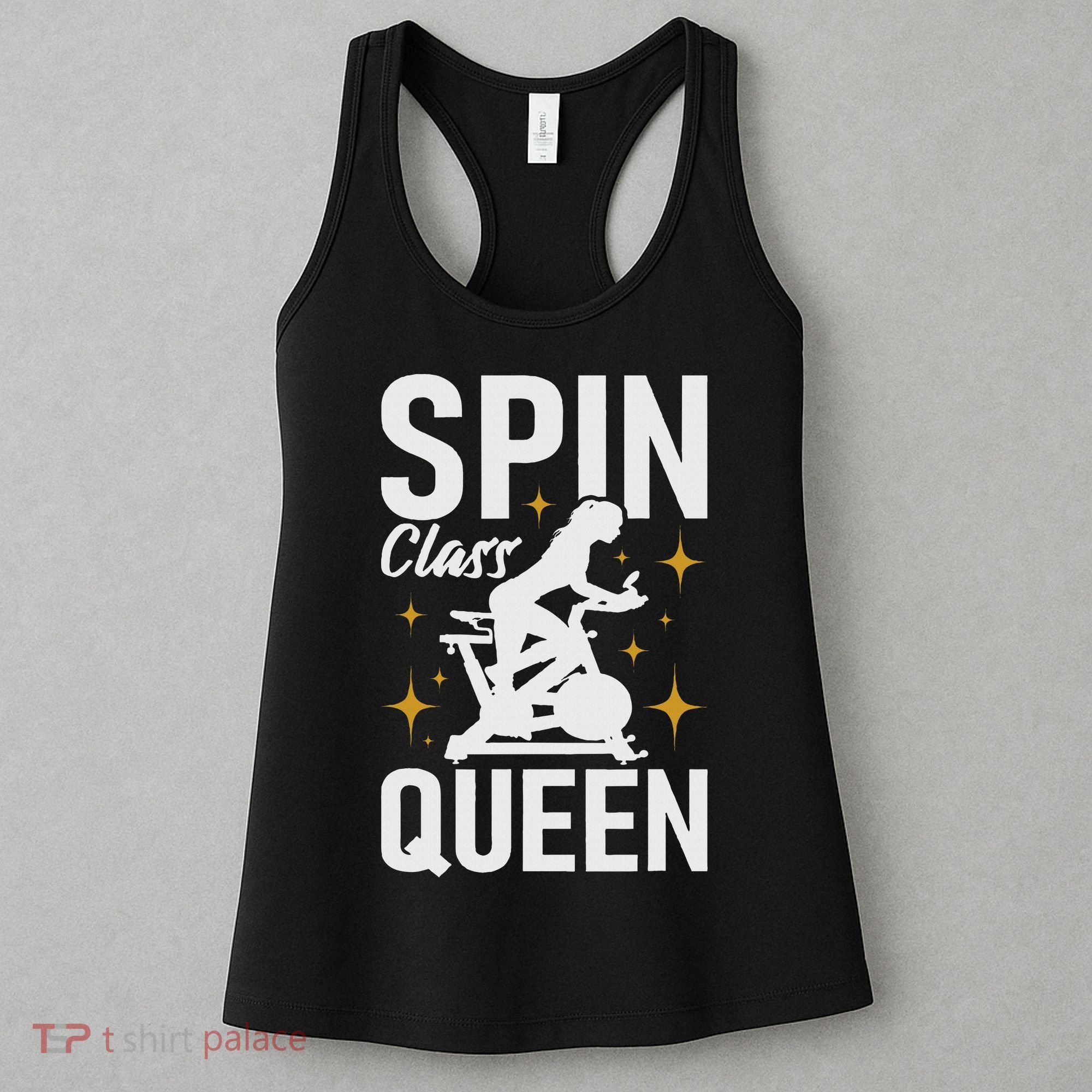 Spin Class Queen Cyclist Lover Indoor Spinning Gym Fitness Women's Tank Top