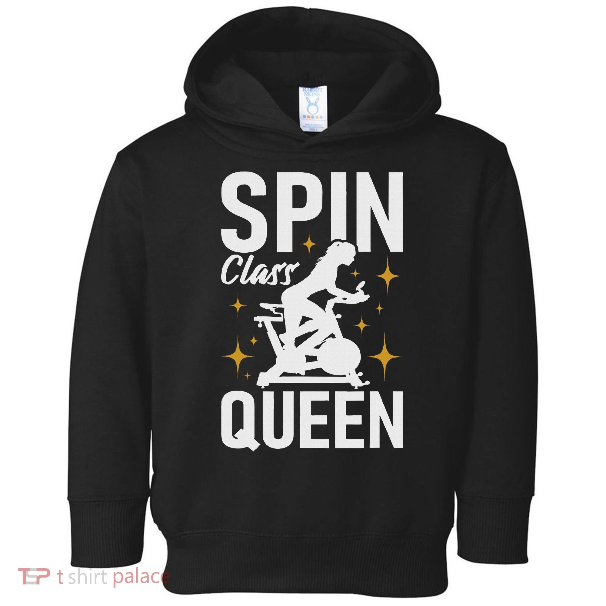 Spin Class Queen Cyclist Lover Indoor Spinning Gym Fitness Toddler Hoodie