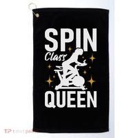 Spin Class Queen Cyclist Lover Indoor Spinning Gym Fitness Golf Towel thumb 0