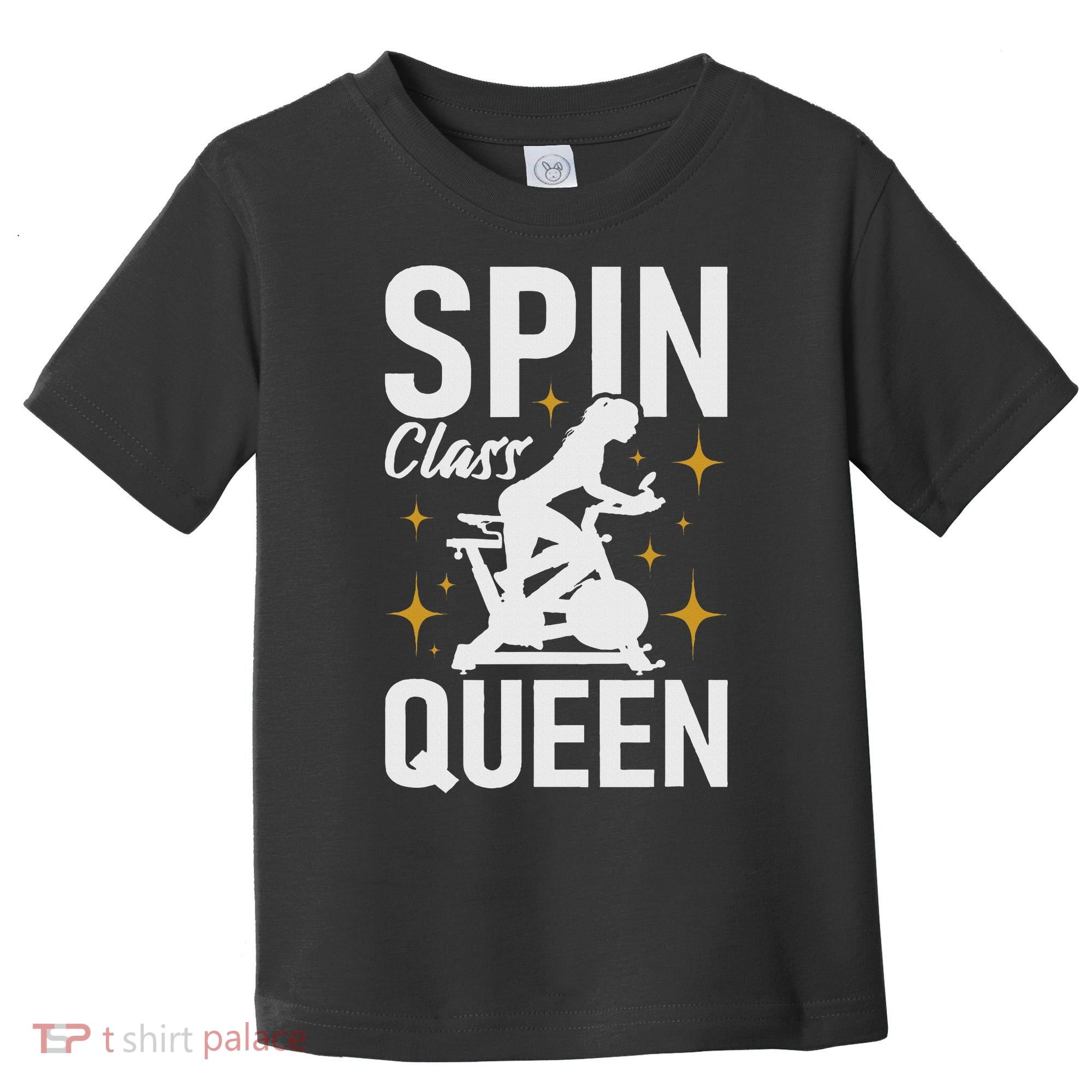 Spin Class Queen Cyclist Lover Indoor Spinning Gym Fitness Toddler T-Shirt
