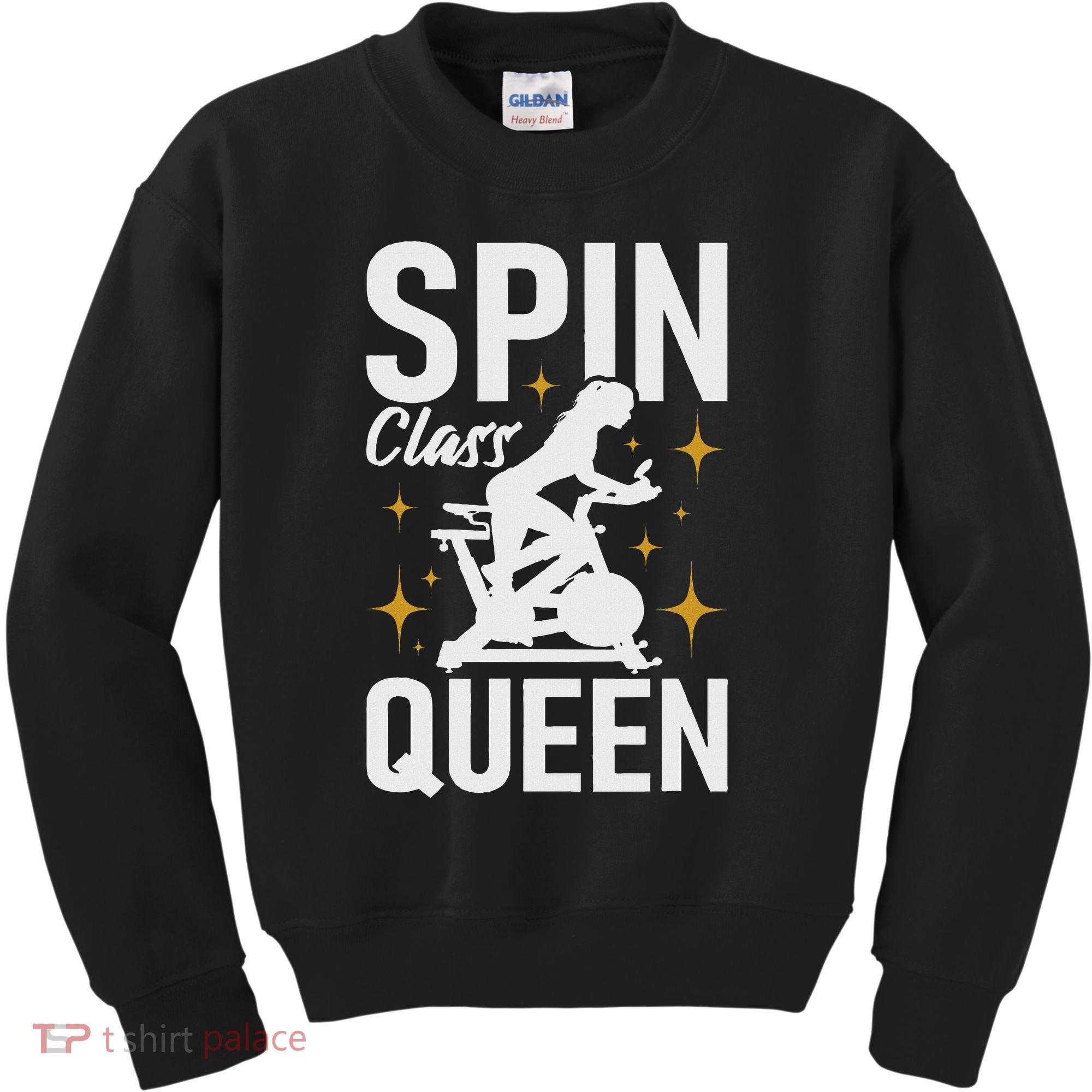 Spin Class Queen Cyclist Lover Indoor Spinning Gym Fitness Kids Sweatshirt