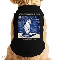 SchröDingerS Cat Quantum Physics Humor Doggie Tank thumb 0
