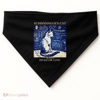 SchröDingerS Cat Quantum Physics Humor USA-Made Doggie Bandana thumb 0