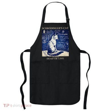 SchröDingerS Cat Quantum Physics Humor Apron