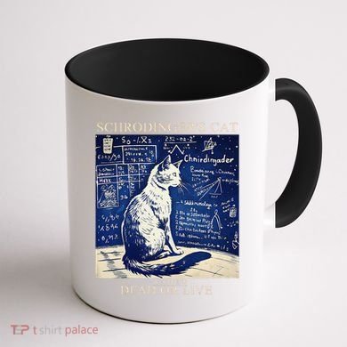 SchröDingerS Cat Quantum Physics Humor Coffee Mug back