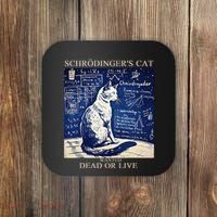 SchröDingerS Cat Quantum Physics Humor Coaster thumb 0