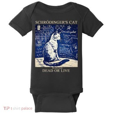 SchröDingerS Cat Quantum Physics Humor Baby Bodysuit