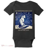 SchröDingerS Cat Quantum Physics Humor Baby Bodysuit thumb 0