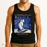 SchröDingerS Cat Quantum Physics Humor Tank Top thumb 3