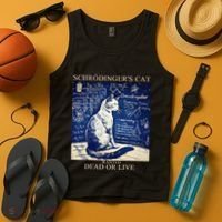 SchröDingerS Cat Quantum Physics Humor Tank Top thumb 4