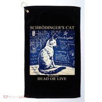 SchröDingerS Cat Quantum Physics Humor Golf Towel thumb 0
