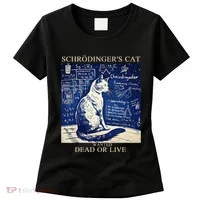 SchröDingerS Cat Quantum Physics Humor Women's T-Shirt thumb 0